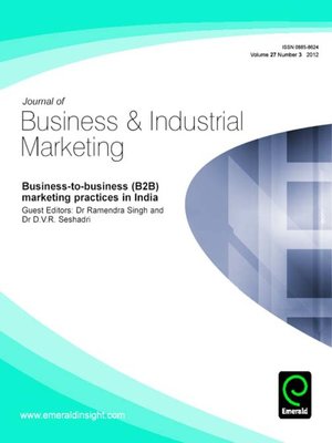 cover image of Journal of Business & Industrial Marketing, Volume 27, Issue 3